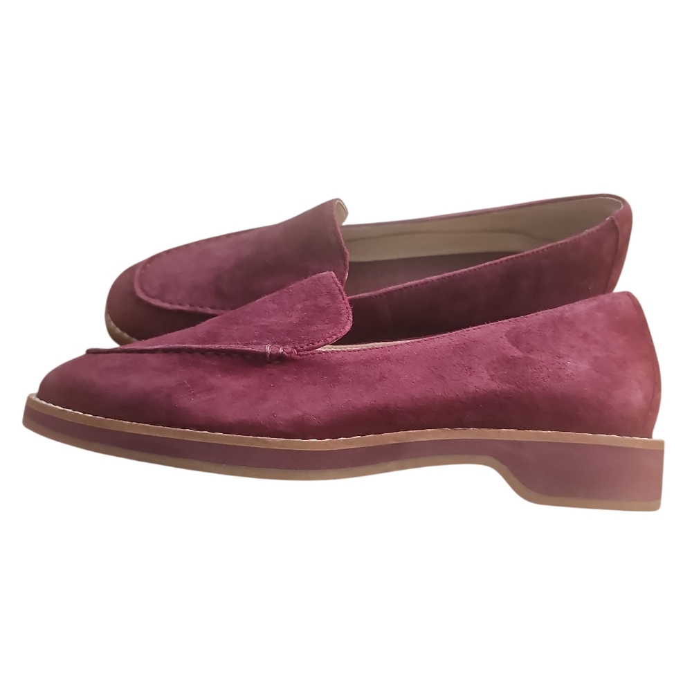 Cole Haan Go-To Suede Leather Slip On Loafers Women's Size 5.5 Burgundy New - Picture 4 of 7